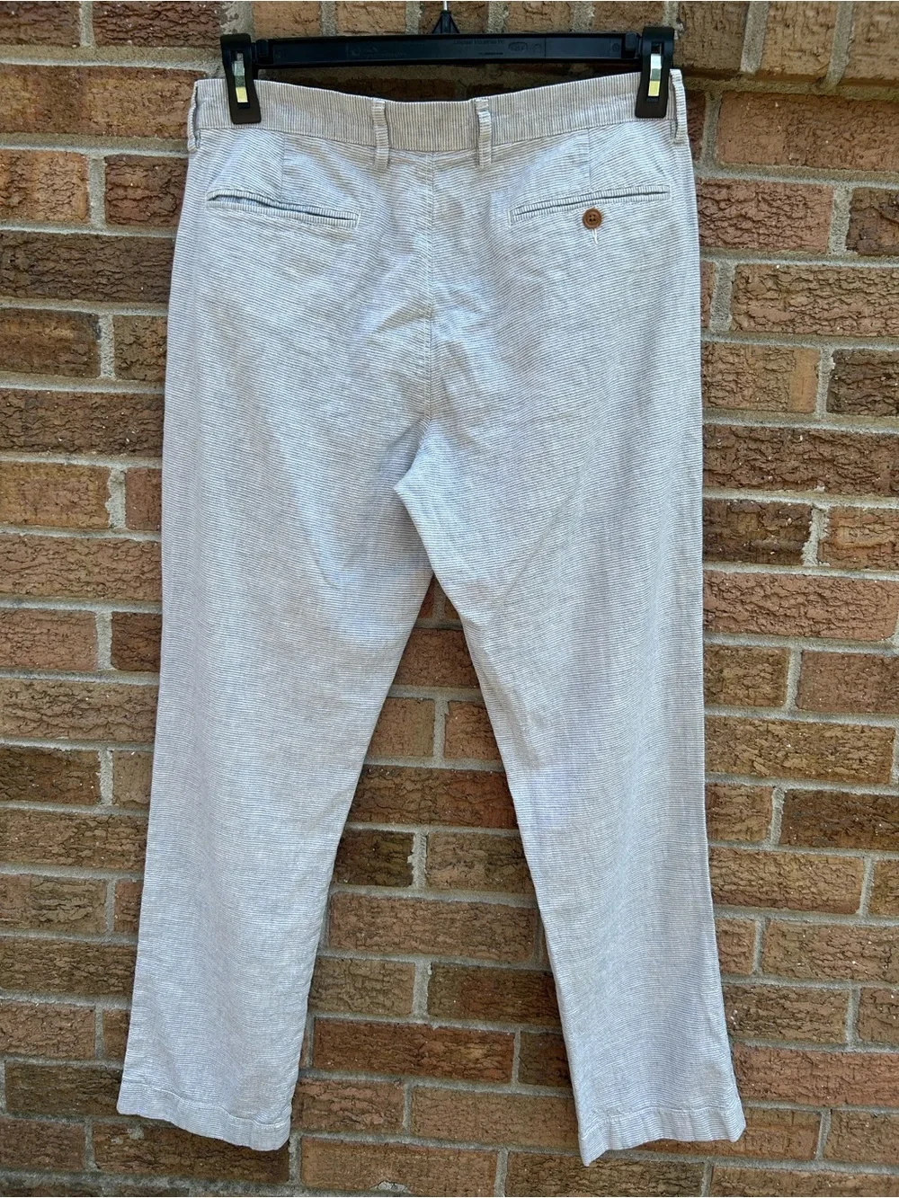J. Crew Light blue / white horizontal stripe Men's Chino Pants 32x30